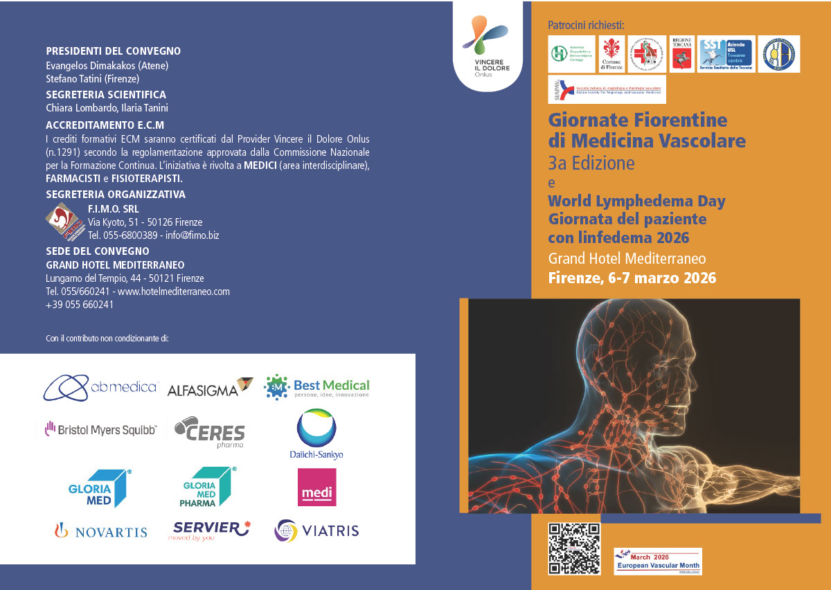 PREVENTION AND MANAGEMENT OF LYMPHEDEMA AND OF ARTERIES AND VEINS DISEASES